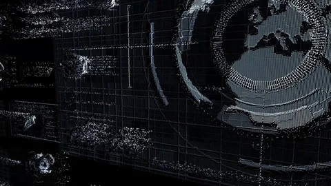 Futuristic control panel elements Vídeos de archivo 78719207