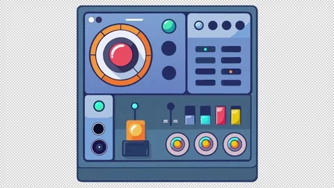 Futuristic Control Panel Interface Stock Footage 322599252