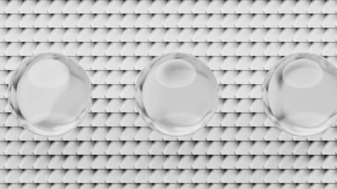 Futuristic corporate design. Glass objects animation. Stock Footage 165741815