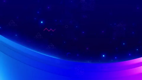 Futuristic corporate tech gradient visual blue and magenta waves, dotted urban f Stock Footage 340566084