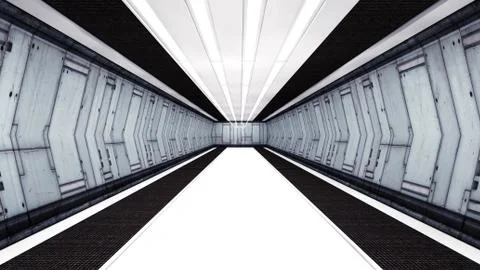 Futuristic corridor Stock Illustration