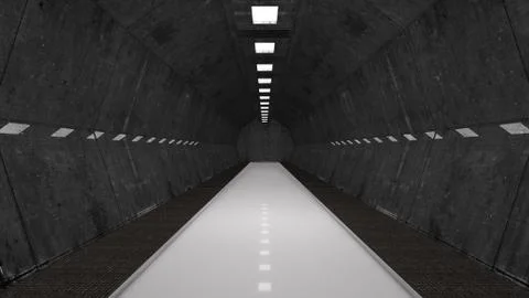 Futuristic corridor 스톡 일러스트
