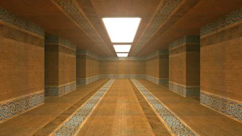 Futuristic corridor Illustrazione stock