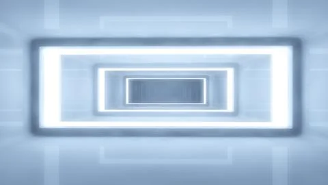 Futuristic corridor Illustrazione stock