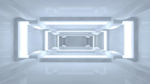 Futuristic corridor Stock Illustration