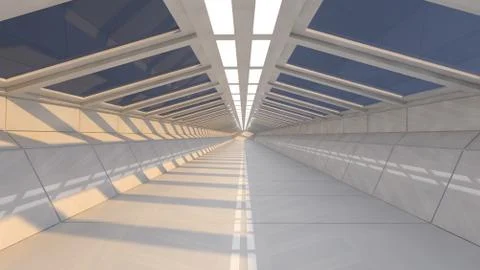 Futuristic corridor Stock-Illustration