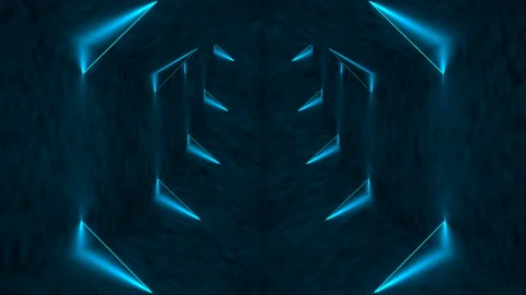 Futuristic corridor on a spaceship. Star Wars. Seamless loop. Stock Footage 130325061