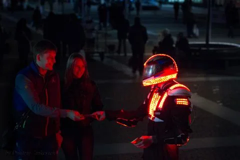Futuristic costume Stock Photos
