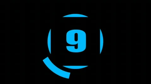 Futuristic Count Down HD720 Stock Footage 524257