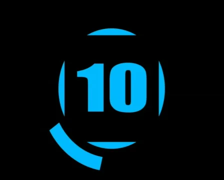 Futuristic Count Down PAL Stock Footage 524245