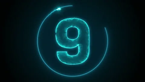 Futuristic countdown 4K Stock-Footage 130349895