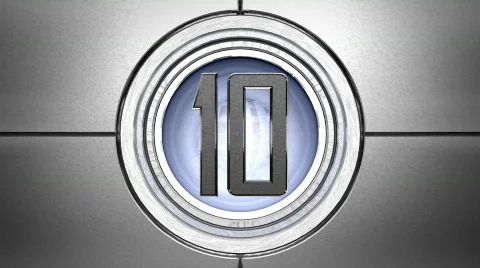 Futuristic countdown 스톡 동영상 535427