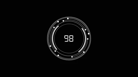 Futuristic countdown timer with number for technology. Futuristic countdown.. Video stock 337815528