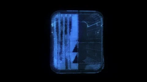 Futuristic Crate Hologram Stock Footage 199896243