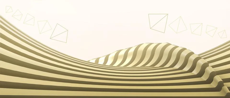 Futuristic Creative idea. Technology and Innovation background for Curve waves Stock Illustration