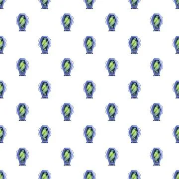 Futuristic cryochamber pattern illustrating technology and life preservation イラスト素材