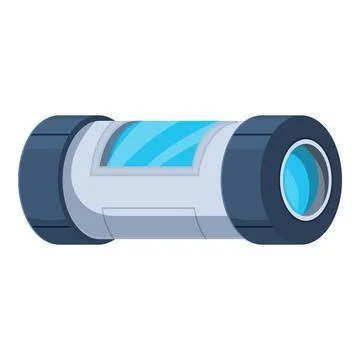 Futuristic cryogenic capsule floating in space for interstellar travel 库存插图