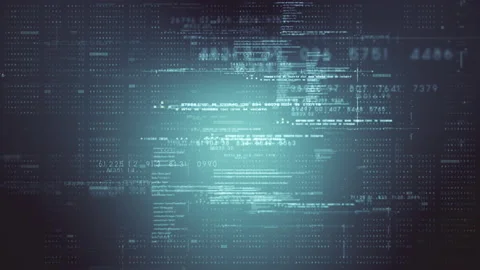 Futuristic cryptocurrency blockchain Matrix simulation of cryptographic Stock Footage 171867013