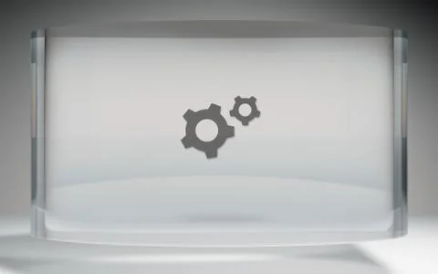 Futuristic crystal display tools on top 스톡 일러스트