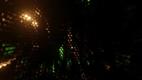 Futuristic cube background technology Stock Footage 258718521