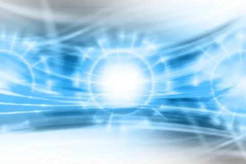 Futuristic Curvy Background Stock Illustration