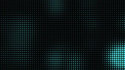 Futuristic Cyan Pixel Grid Looping Technology Background Stock Footage 345285531