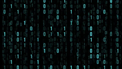 Futuristic Cyber Data Stream – Binary Animation Overlay Video stock 319825019