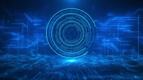 Futuristic cyber innovation Artificial Intelligence Quantum Computer Technology Stock Footage 312182464