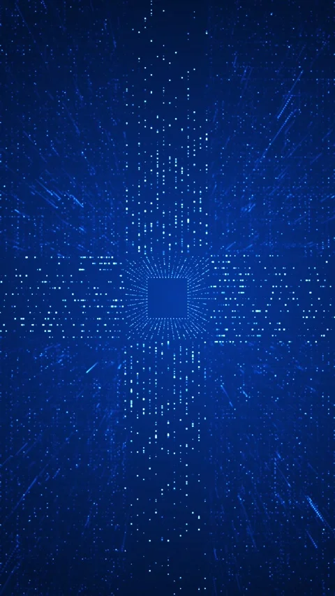 Futuristic cyber innovation Artificial Intelligence Quantum Computer Technology Stock Footage 313683981