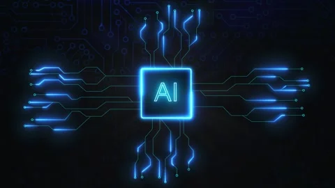 Futuristic cyber innovation, process automation and artificial brains. Data Stock Footage 259755667