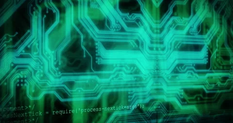 Futuristic, cyber or virtual software programming code, data or technology Stock Footage 206989836