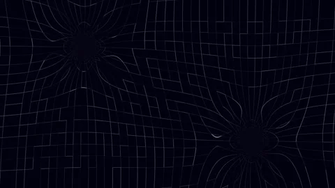 Futuristic Cyber Space Data Grid with Curved Abstract Wireframe Mesh Stock-Footage 346194747