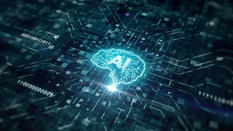 Futuristic Cyber Technology Innovation, Artificial intelligence concept, Stock Footage 254043864