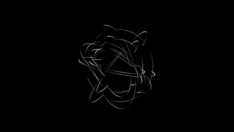 Futuristic Cyber UI Circular Countdown Progress Bar Animation Video Asset for Stock Footage 337463213