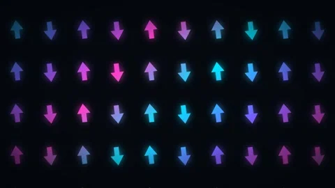 Futuristic Cyberpunk Arrow Pattern Seamless Loop Stock Footage 341080989