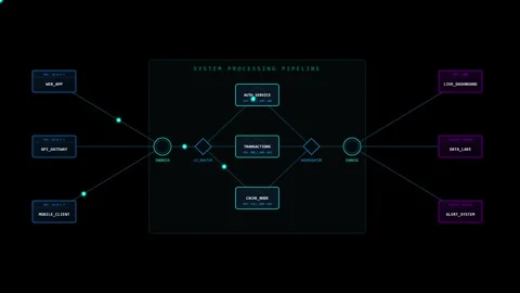 Futuristic Cyberpunk Character Morphing Animation with Glowing Aura Stock Footage 339380412