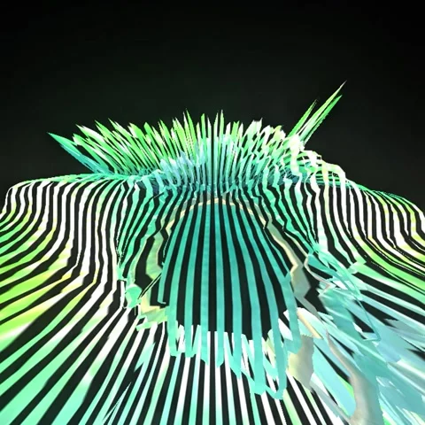 Futuristic Cyberpunk Portal Loop – Neon Sci-Fi Wormhole and Abstract Energy Tunn Stock Footage 335080185