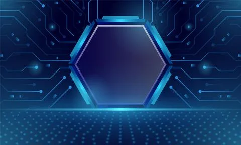 Futuristic cyberspace abstract technology background design Stock Illustration