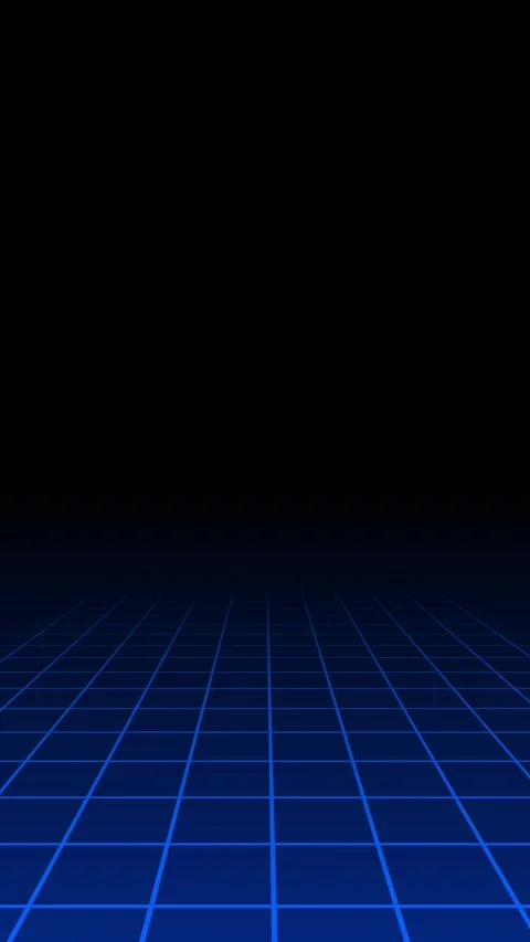Futuristic Cyberspace Blue Grid Background Journey Video stock 315629433