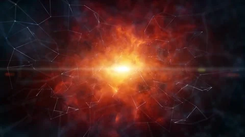 Futuristic dangerous cyber space digital technology loop animation Stock Footage 337368082
