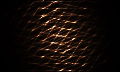 Futuristic dark abstract vector background with yellow neon laser grid Stock Illustration