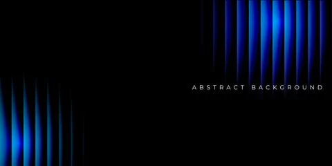 Futuristic dark blue background with abstract, flowing lines creating a sen.. Stock Illustration