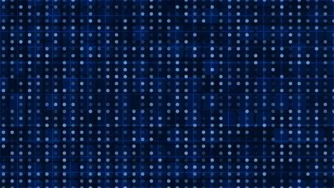 Futuristic dark blue digital background with grid matrix pattern glowing bl.. Stockillustratie