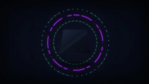 Futuristic Dark Glass Cryptocurrency Multi-Signature Wallet Protected by Gl.. Stock Footage 345775361