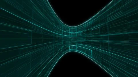 Futuristic dark podium with light and reflection background Stock Illustration