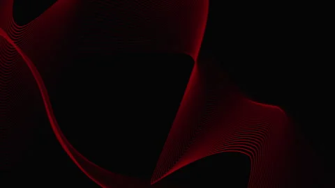 Futuristic Dark Red Wave Technology Animation in Dark Environment Stockbeeldmateriaal 298284182