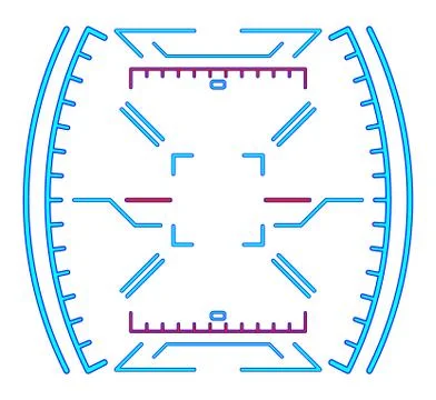 Futuristic dashboard. Sight for devices. Eps 10 vector illustration Stock Illustration