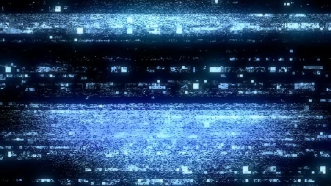 Futuristic Data Abstraction Flickers and Rolls 스톡 동영상 88778260