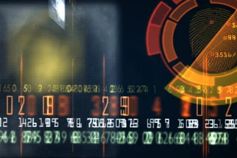 Futuristic data background Stock Footage 591820