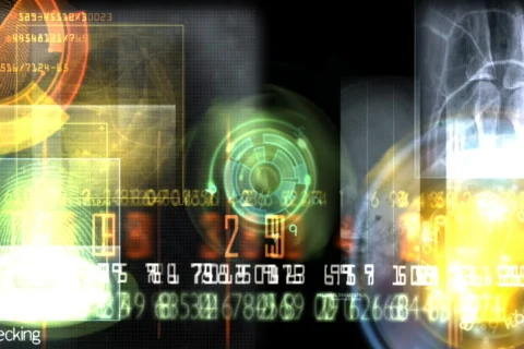 Futuristic data background Stock Footage 591822